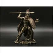 Figurki dekoracyjne - Veronese SPARTAŃSKI WOJOWNIK Z MIECZEM I TARCZĄ WU77312A4 - miniaturka - grafika 1