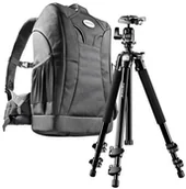 Akcesoria fotograficzne - Mantona Scout Trekking 2 w 1 - plecak na sprzęt fotograficzny (z dołączonym statywem), idealny na piesze wycieczki 4250234502092 - miniaturka - grafika 1