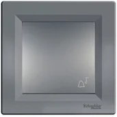 Wyłączniki światła i elektryczne - Schneider Electric Przycisk dzwonek Asfora stal EPH0801162 - miniaturka - grafika 1
