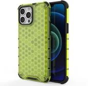 Etui i futerały do telefonów - Hurtel Honeycomb etui pancerny pokrowiec z żelową ramką iPhone 13 Pro Max zielony - miniaturka - grafika 1