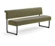 Sofy i kanapy - AJ Produkty Sofa START, 1800 mm, tkanina, złoty, czarny - miniaturka - grafika 1