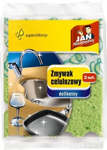 Jan Niezbędny Sarantis Zmywak celulozowy delikatny 2szt (ZZAJAN172.) - Ściereczki, gąbki, czyściki - miniaturka - grafika 2