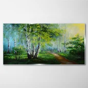 Obrazy i zdjęcia - PL Coloray Obraz na Szkle las ścieżka liście 100x50cm - miniaturka - grafika 1