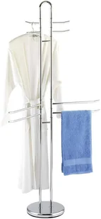 Wenko Stojak na ręczniki, ubrania Palermo, 8 ruchomych ramion, 168x55,5x28,5 cm - Wieszaki łazienkowe - miniaturka - grafika 2