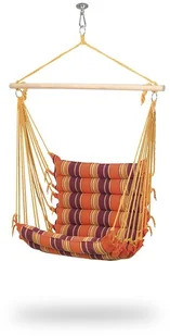 Majowo FOTEL HAMAKOWY Z BELKĄ I DZIELONYMI PODUSZKAMI BRASIL STYLE - Fotele ogrodowe wiszące Majowo FOTEL HAMAKOWY Z BELKĄ I DZIELONYMI PODUSZKAMI BRASIL STYLE - Fotele ogrodowe wiszące - miniaturka - grafika 2