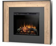 Kominki elektryczne - Warmtec Kominek elektryczny Warmtec Zuni wkład Dimplex 28" XHD Optiflame czarny jasny dąb ZUNI-28-W01 - miniaturka - grafika 1