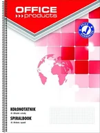 Szkolne artykuły papiernicze - Kołonotatnik A5 w kratkę 80 kartek - miniaturka - grafika 1