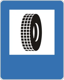 Znak drogowy informacyjny D-26A Wulkanizacja - Wyposażenie miejsc publicznych Znak drogowy informacyjny D-26A Wulkanizacja - Wyposażenie miejsc publicznych - miniaturka - grafika 2