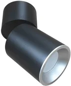 Oprawy, klosze i abażury - Polux Oczko ruchome natynkowe Astra GU10 czarno-srebrne 314055 - miniaturka - grafika 1