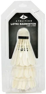 athlitech LOTKA PIÓRO BIAŁA ATHLITECH 3SZT. - Badminton - miniaturka - grafika 2