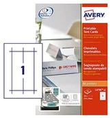 Papier do drukarek - Avery Dennison Avery L4796  20 zadruku wizytówek stołowych, 20 arkuszy L4796-20 - miniaturka - grafika 1