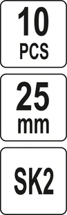 Yato OSTRZA ZAPASOWE 25MM SK2 10SZT YT-75262 - Nożyce i noże - miniaturka - grafika 5
