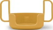 Kubki dla dzieci - Design Letters Uchwyt do kubków Mini Favourite musztardowy z tritanu 20102007MUSTARD - miniaturka - grafika 1