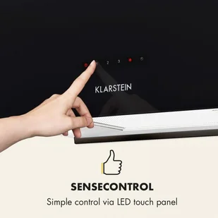 Klarstein Kronleuchter L 60 Czarny (CGCH2-KronleuchterLB) - Okapy kuchenne - miniaturka - grafika 6