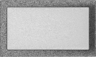 Parkanex kominkowa czarno-srebrna 22x37 wentylacyjna - Kratki wentylacyjne - miniaturka - grafika 2