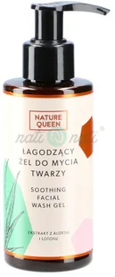 Nature Queen Łagodzący żel do mycia twarzy 5902610971242 - Żele do mycia twarzy - miniaturka - grafika 3