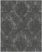 Tapety - Tapeta winylowa na flizelinie Damask 10 m black 336078 - miniaturka - grafika 1