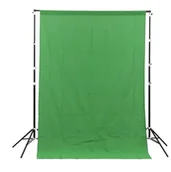 Tła fotograficzne - GlareOne Tło materiałowe Glareone Green Screen Backdrop 1,8x3 - miniaturka - grafika 1