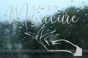 Naklejka mrożone szkło: salon manicure OM043b - Systemy ekspozycyjne i znaki informacyjne - miniaturka - grafika 2