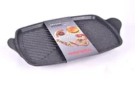 Patelnie - Moneta walut Gusto ruszt do grillowania kwadratowa, aluminium, czarna, 42 x 27 x 4 cm 0117275235 - miniaturka - grafika 1