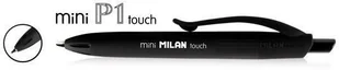 MILAN Długopis P1 mini Rubber Touch czarny 40szt) MILAN - Artykuły biurowe - miniaturka - grafika 2