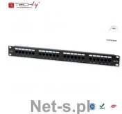 Techly Techly Patch panel 1U UTP 24xR J45 Cat.5e czarny 022861 - Pozostałe akcesoria sieciowe - miniaturka - grafika 6