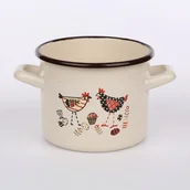 Garnki - Silesia Rybnik emaliowany Kurka Zośka Kokoszka 020500183 - miniaturka - grafika 1