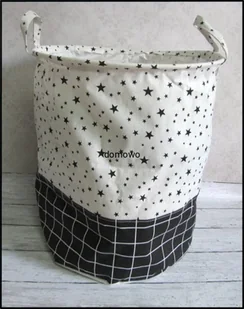 SKŁADANY MATERIAŁOWY KOSZ NA PRANIE ZABAWKI - Kosze na bieliznę - miniaturka - grafika 10
