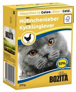 Bozita z Wątróbką Kurczaka kawałki w galaretce Kartonik 370g 1222 - Mokra karma dla kotów - miniaturka - grafika 6