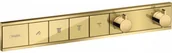 Baterie wannowe i prysznicowe - Hansgrohe RainSelect wannowo-prysznicowa polerowany złoty optyczny 15382990 - miniaturka - grafika 1
