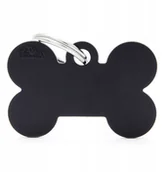 Odblaski i adresówki - My Family Basic Adresówka dla psa Duża Kość Czarny - miniaturka - grafika 1