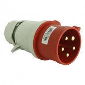 Osprzęt siłowy - TP Electric Wtyczka przenośna 5P 32A IP44 400V 8499 3107-301-1601 - miniaturka - grafika 1