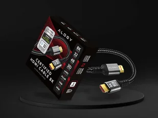 Alogy Kabel HDMI 2.1 Alogy 8K 60Hz 48GBps 3m Czarny 10338X1 - Adaptery i przejściówki - miniaturka - grafika 11