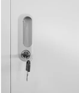 vidaXL Zamykana szafka z 4 przegrodami, 38x45x180 cm - Szafki biurowe - miniaturka - grafika 7