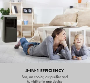 Klarstein Klarstein Coldplayer, chłodnica powietrza, 4 w 1, 68 W, 384 m/h, 4 prędkości nawiewu, czarna ACO6-Coldplayer B - Klimatory - miniaturka - grafika 3