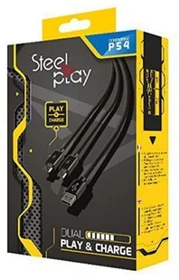 STEELPLAY Kabel STEELPLAY Dual Play&Charge do PS4 JVAPS400040 JVAPS400040 - Akcesoria do Playstation - miniaturka - grafika 2