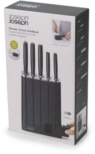 Joseph Joseph Zestaw 5 noży w bloku z ostrzałką Elevate 10537 - Noże kuchenne - miniaturka - grafika 7