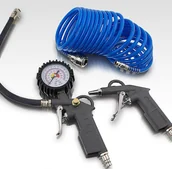 Akcesoria do elektronarzędzi - BITUXX 3 ELEMENTOWY ZESTAW AKCESORII DO SPRĘŻARKI KOMPRESORA + MANOMETR  M14456 - miniaturka - grafika 1