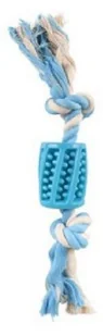Flamingo Lindo TPR rurka i sznur niebieski 30cm [519496] - Zabawki dla psów - miniaturka - grafika 3