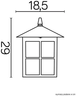 Su-Ma głowica latarni Wenecja K 1018 KW K 1018 KW - Lampy ogrodowe - miniaturka - grafika 3