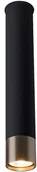 Lampy sufitowe - Amplex LAMPA sufitowa EIDO 0337 downlight OPRAWA metalowa tuba okrągła patyna czarna 0337 - miniaturka - grafika 1