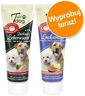 TubiDOG Zestaw past: 75 g, wątróbka + 75 g, łosoś marki Tubidog - 2 x 75 g - Przysmaki dla psów - miniaturka - grafika 2