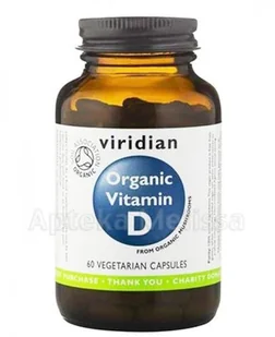 Viridian Organic Vitamin D 60 szt. - Witaminy i minerały dla sportowców - miniaturka - grafika 2