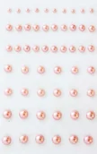 Dekoratorstwo - ARGO Perełki samoprzylepne 3/5/6/7mm 54szt. różowe - miniaturka - grafika 1