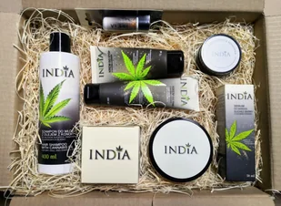 INDIA Cosmetics Zestaw NATURALNYCH kosmetyków konopnych z SZAMPONEM i MASKĄ - Zestawy kosmetyków damskich INDIA Cosmetics Zestaw NATURALNYCH kosmetyków konopnych z SZAMPONEM i MASKĄ - Zestawy kosmetyków damskich - miniaturka - grafika 2