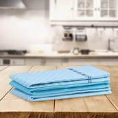 Ściereczki, gąbki, czyściki - DecoKing Zestaw ścierek kuchennych Louie - Turkusowy - 3 szt. - miniaturka - grafika 1