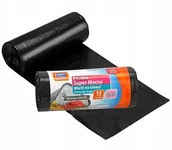 Worki na śmieci - Worki Śmieci Super Mocne Ldpe 35L 15 Szt. Czarne - miniaturka - grafika 1