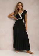 Sukienki - Czarna Sukienka Ampanie - miniaturka - grafika 1