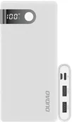 Powerbanki - Dudao power bank 10000 mAh 2x USB / USB Typ C / micro USB 2 A z ekranem LED biały (K9Pro-01) - Biały K9Pro-01 - miniaturka - grafika 1