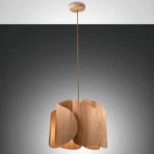 Fabas Luce Żyrandol Pevero z drewna jesionowego, wygięty - Lampy sufitowe - miniaturka - grafika 5